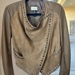 Neiman Marcus Exclusive Suede Leather Jacket
